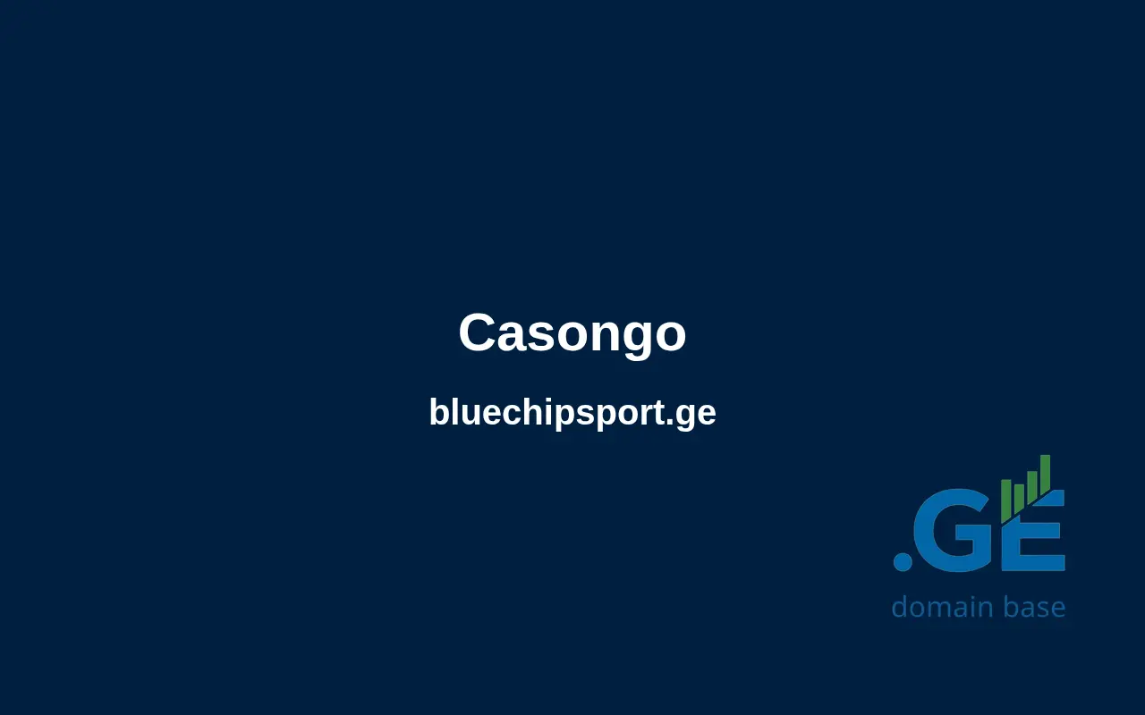 Screenshot of the site bluechipsport.ge