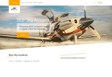 Screenshot of blueskyacademy.ge