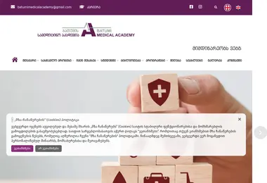Screenshot of bmeda.edu.ge