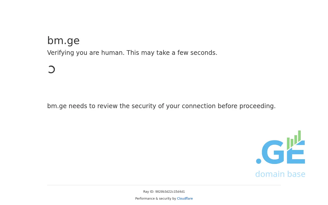 Screenshot of the site bn.ge