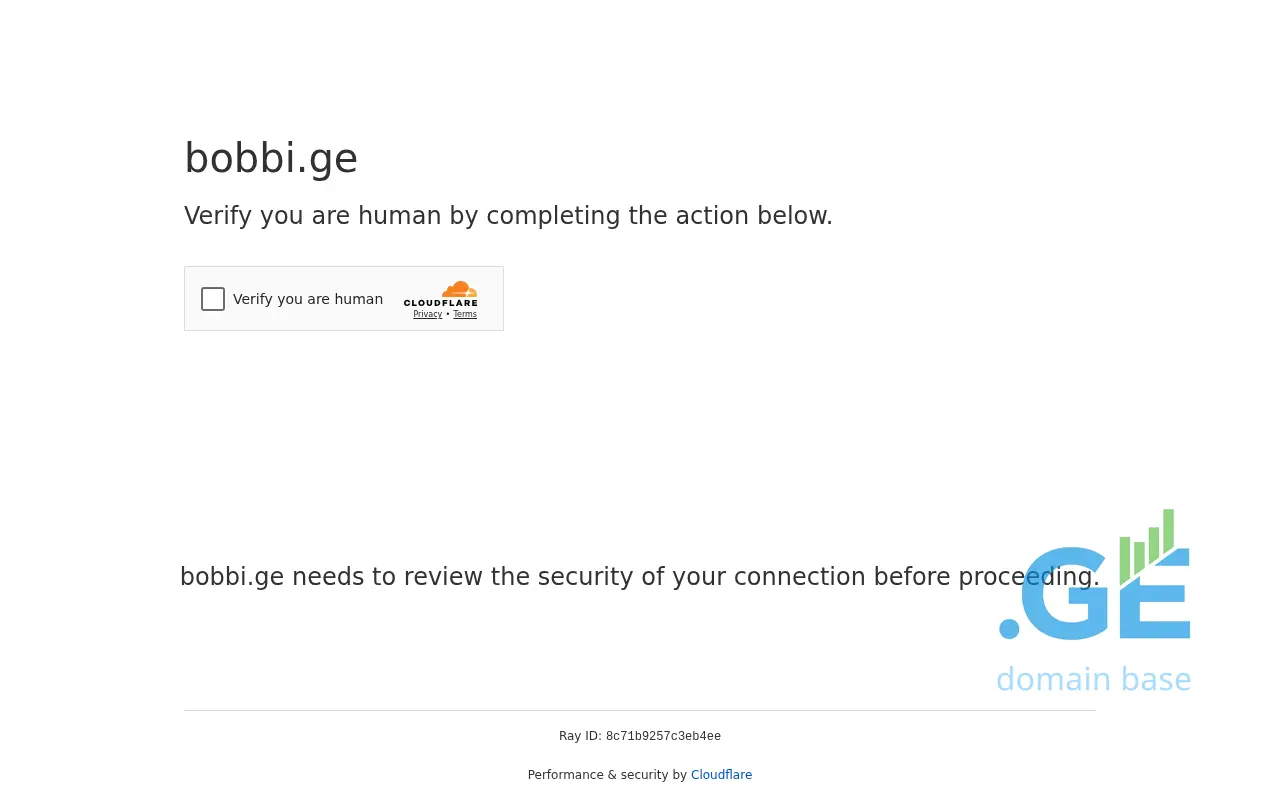 Screenshot of the site bobbi.ge