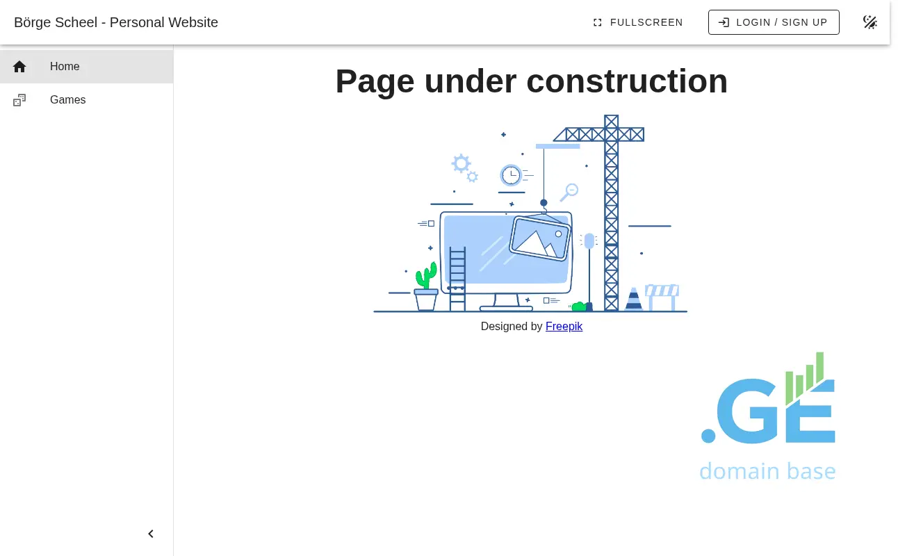 Screenshot of the site boer.ge