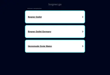 Screenshot of bogner.ge