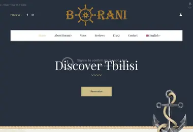 Screenshot of borani.ge