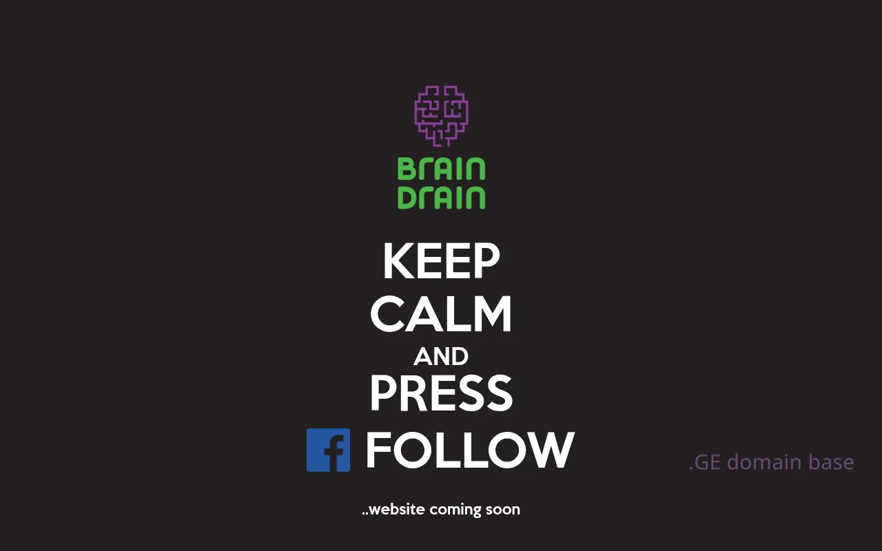 Screenshot of the site braindrain.ge