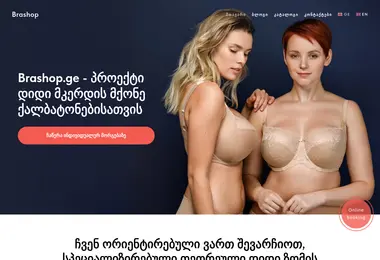 Screenshot of brashop.ge