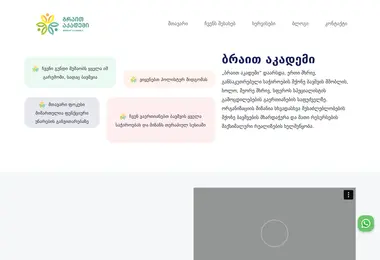 Screenshot of brightacademy.ge