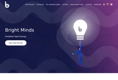 Screenshot of brightminds.ge