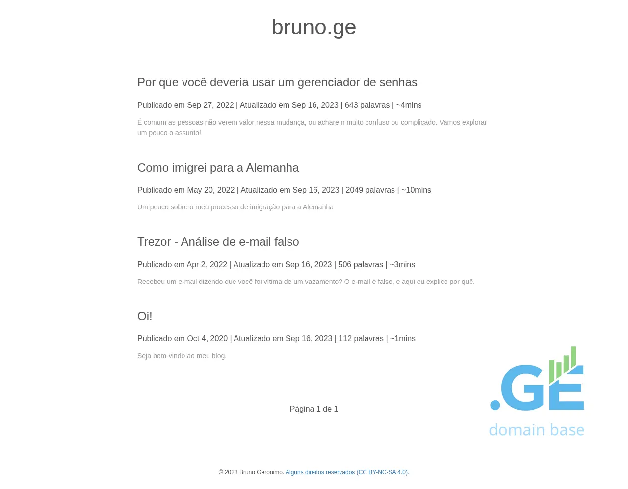Screenshot of the site bruno.ge