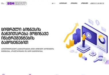 Screenshot of bsmgroup.ge