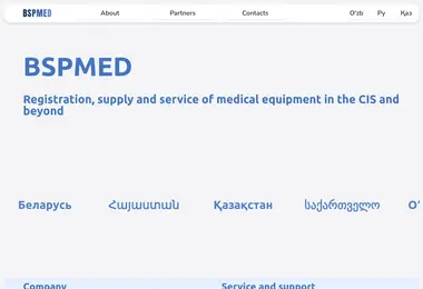 Screenshot of bspmed.ge