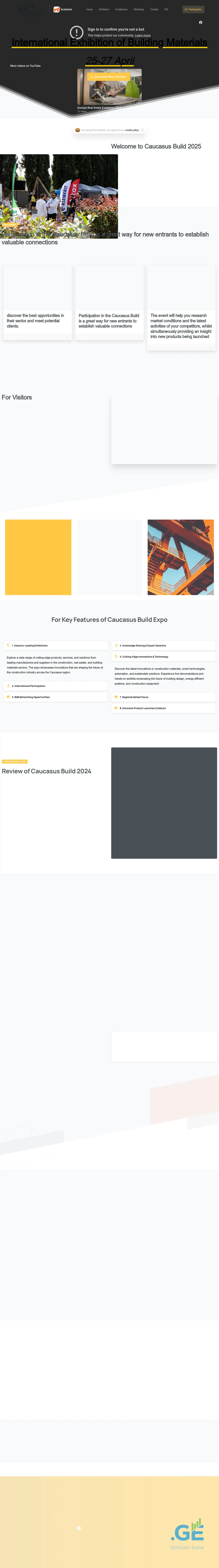 Screenshot of the site buildexpo.ge