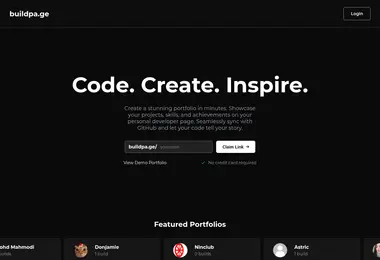 Screenshot of buildpa.ge