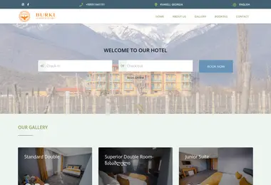 Screenshot of burkihotel.ge