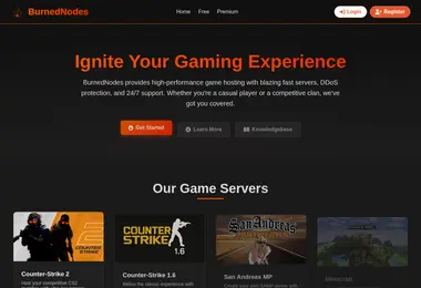 Screenshot of burnednodes.ge