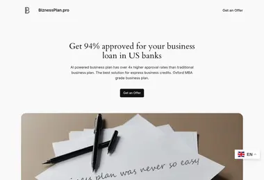 Screenshot of business-plan.ge