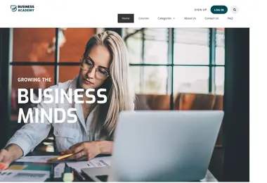 Screenshot of businessacademy.ge