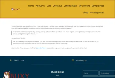 Screenshot of buxy.ge