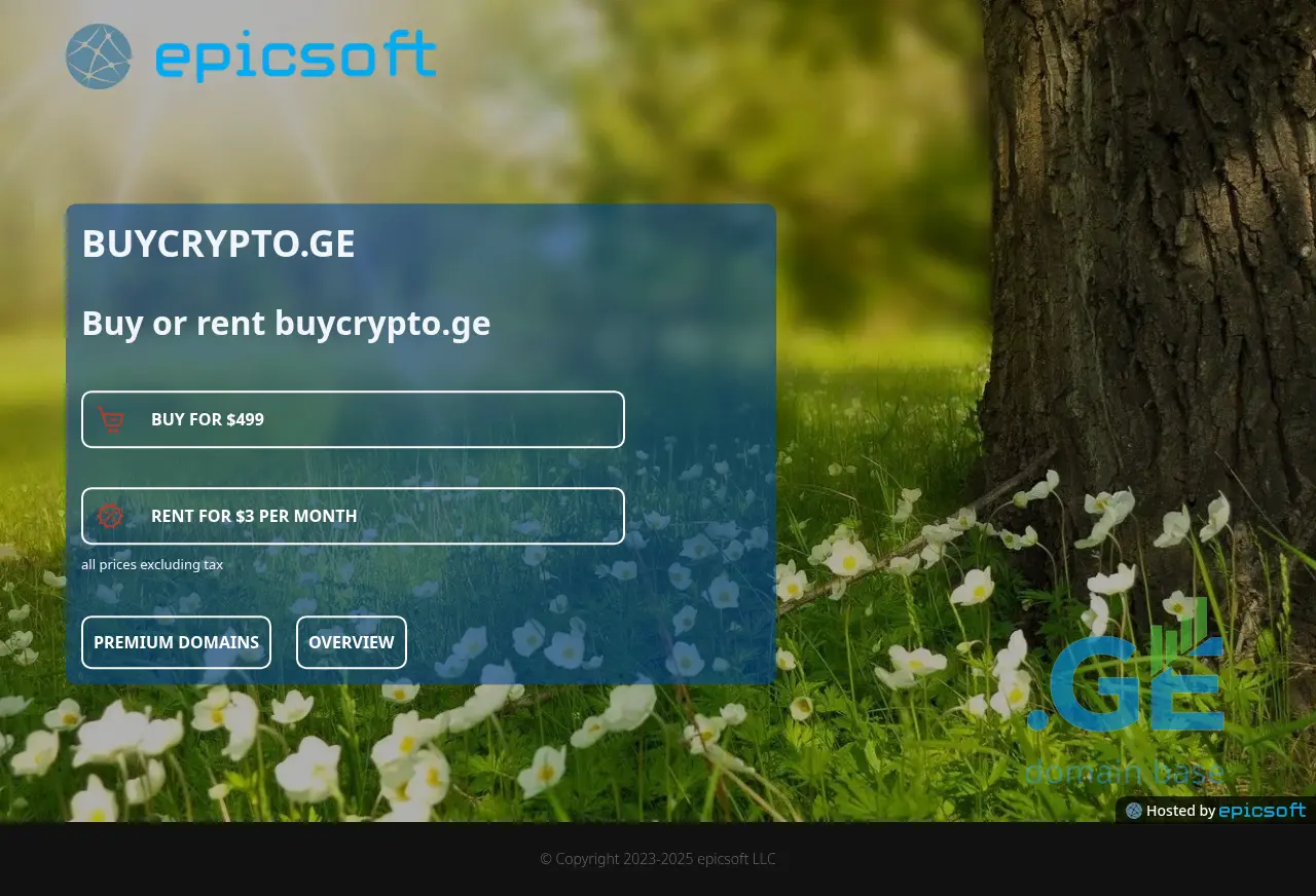 Screenshot of the site buycrypto.ge