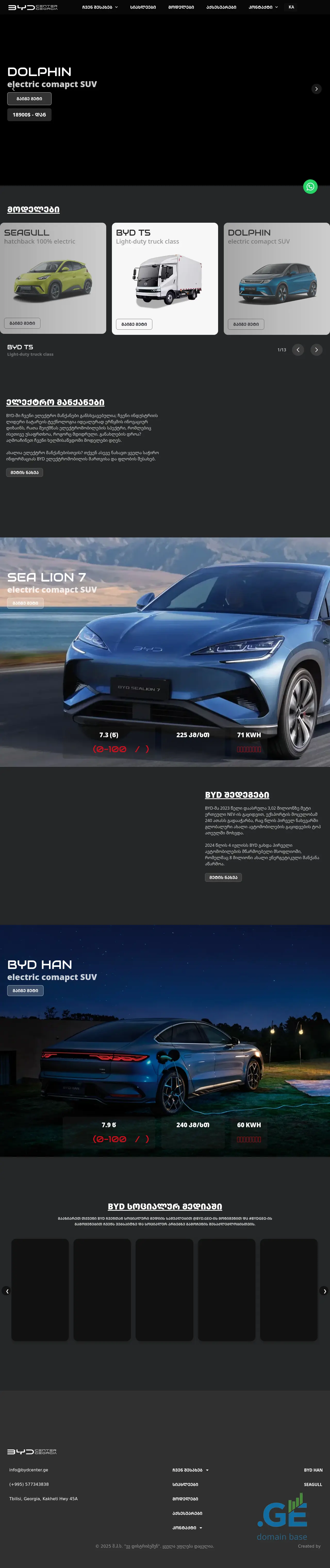Screenshot of the site bydcentre.ge