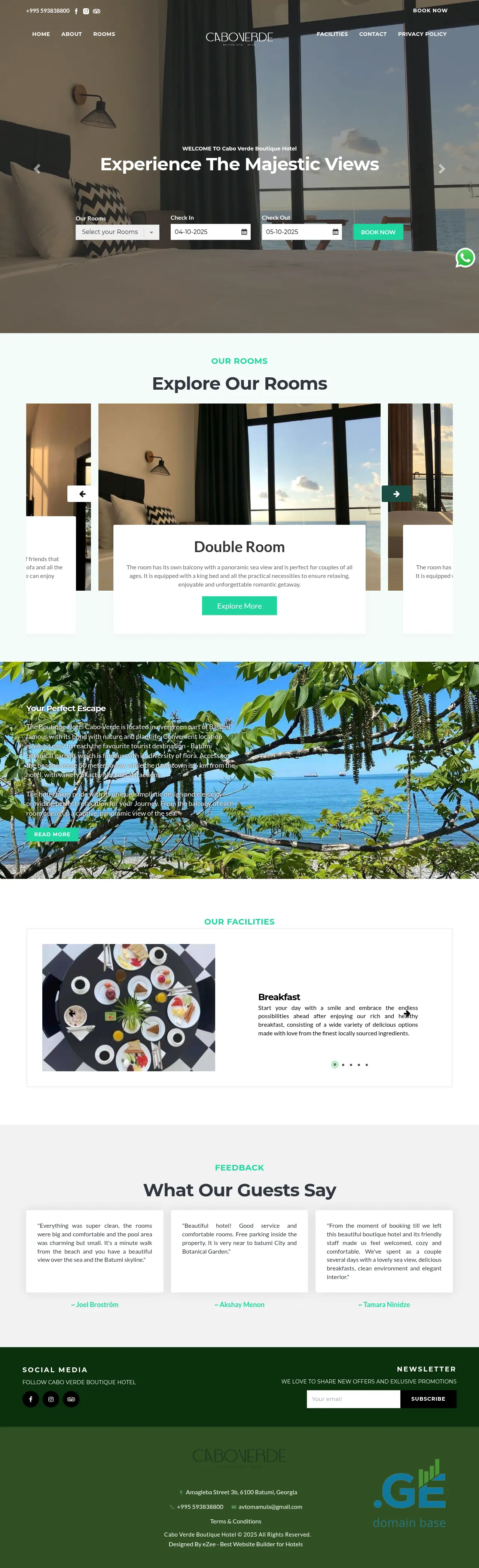 Screenshot of the site cabo-verde.ge