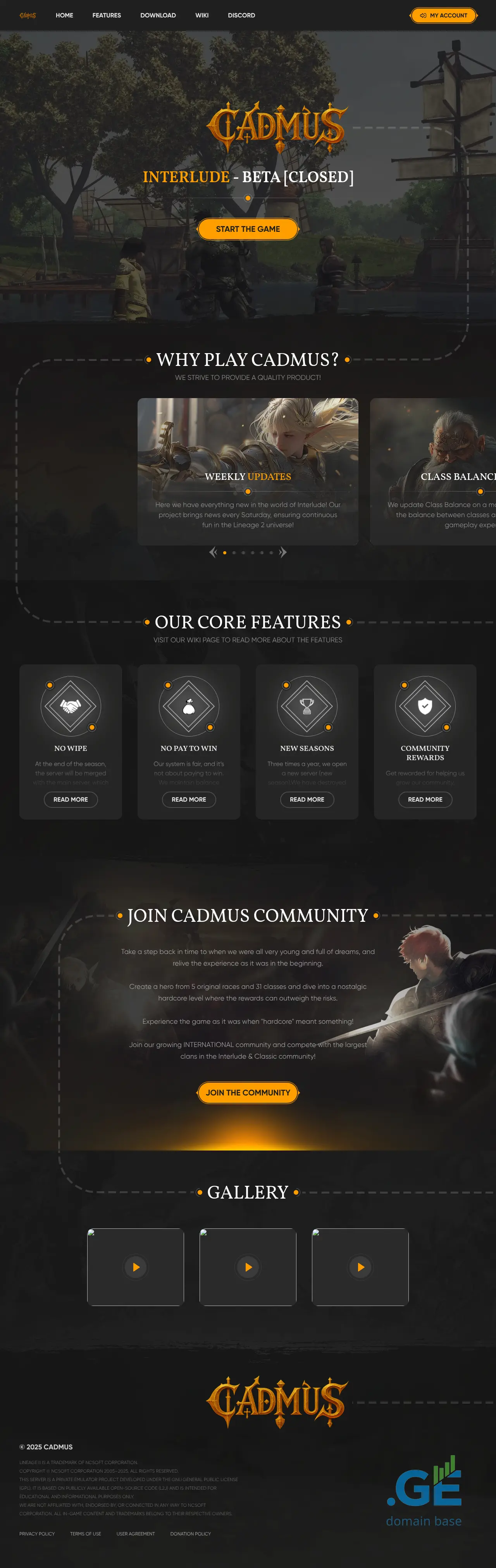 Screenshot of the site cadmus.ge