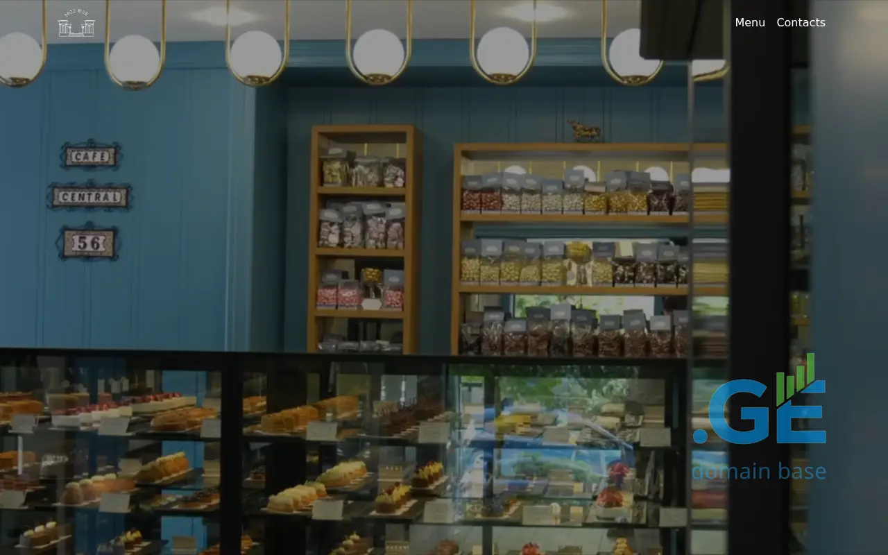 Screenshot of the site cafecentral.ge