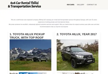 Screenshot of campercarrental.ge