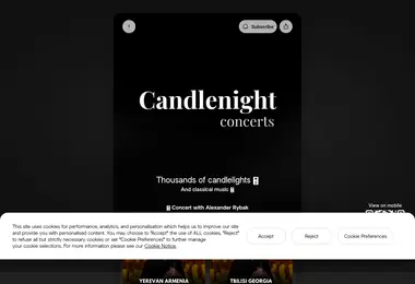 Screenshot of candlenight.ge