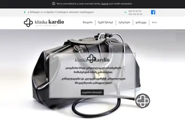Screenshot of cardioclinic.ge