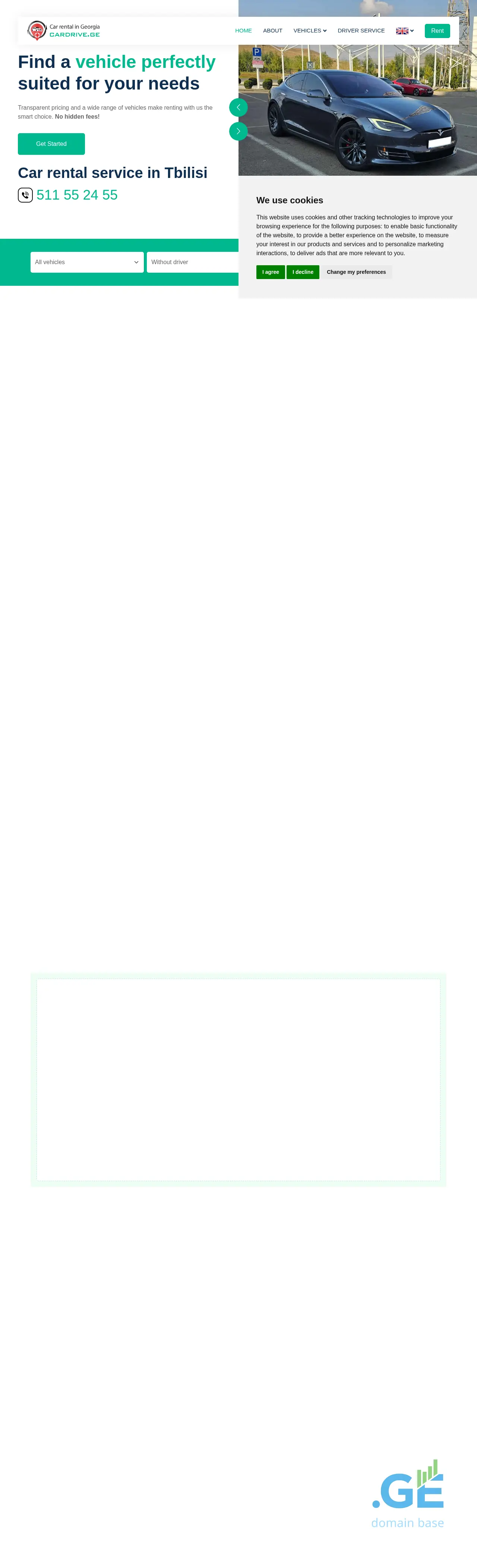 Screenshot of the site cardrive.ge