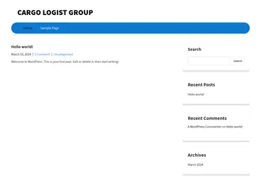 Screenshot of cargologistgroup.ge