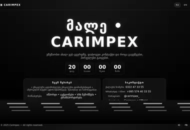 Screenshot of carimpex.ge