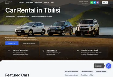 Screenshot of carrentalservice.ge
