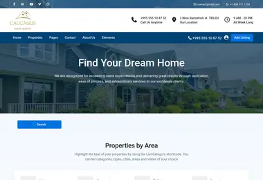 Screenshot of caucasusestate.ge