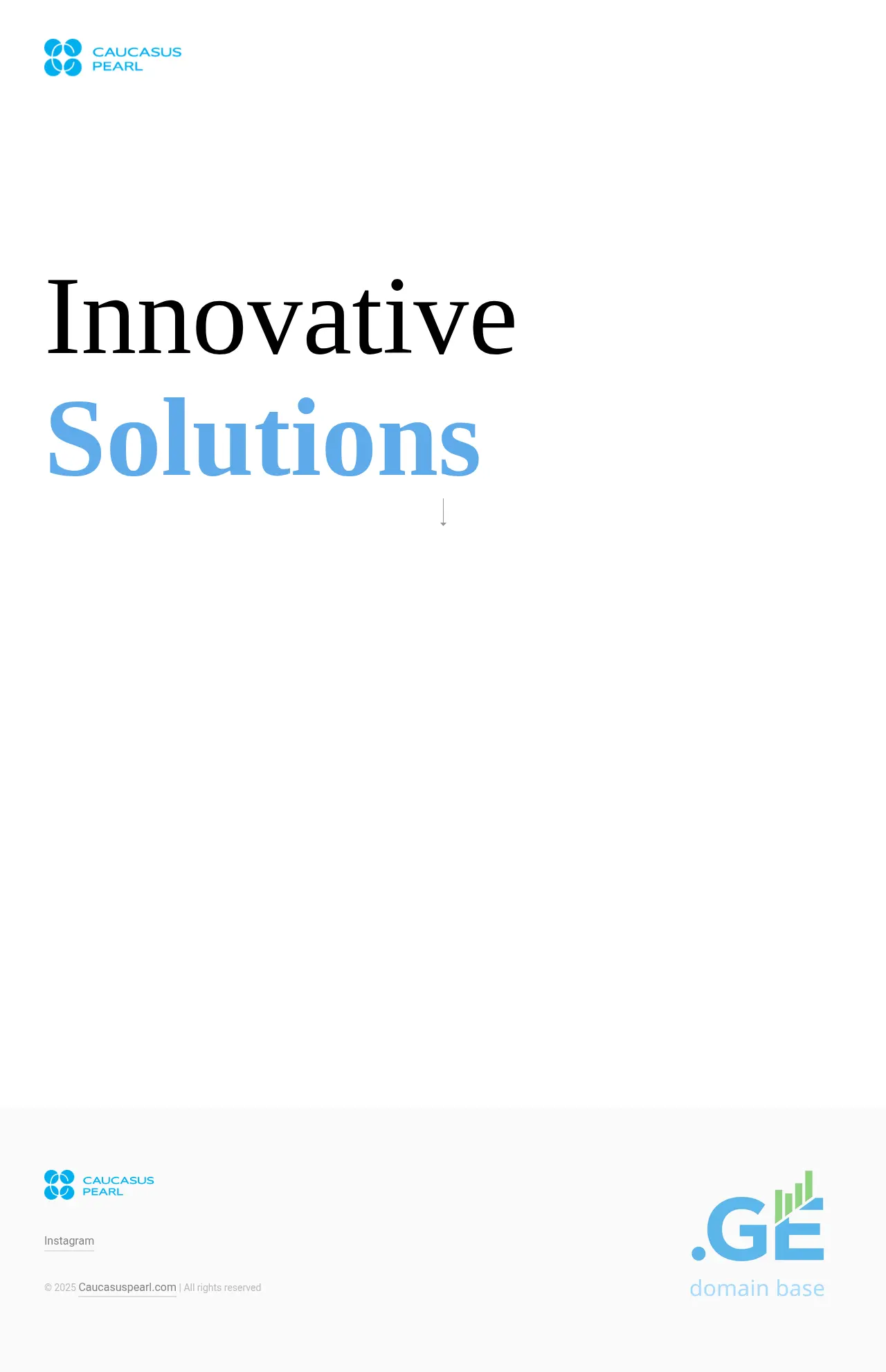 Screenshot of the site caucasuspearl.ge