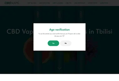 Screenshot of cbdvape.ge