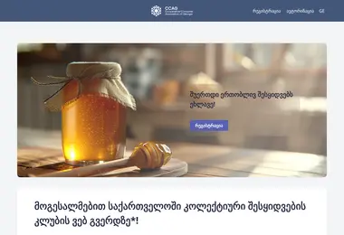 Screenshot of ccag.ge