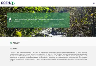 Screenshot of cceh.ge