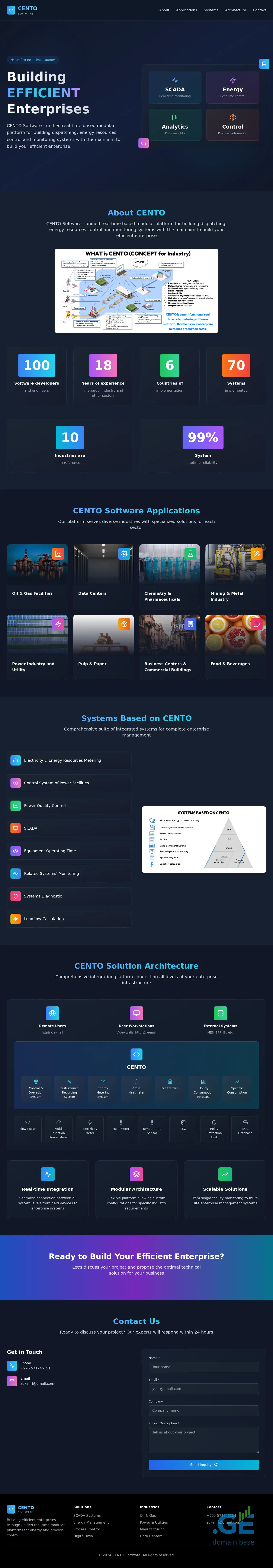 Screenshot of the site centosoftware.ge