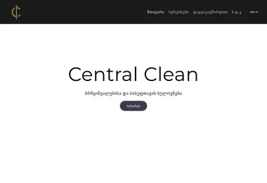 Screenshot of centralclean.ge