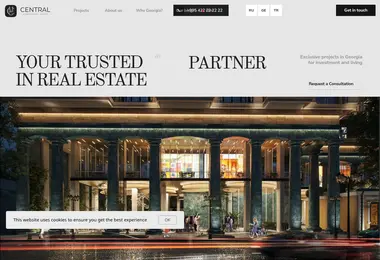 Screenshot of centralmg.ge
