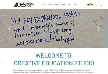 Screenshot of ces.ge