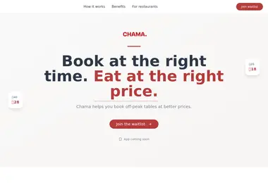 Screenshot of chama.ge