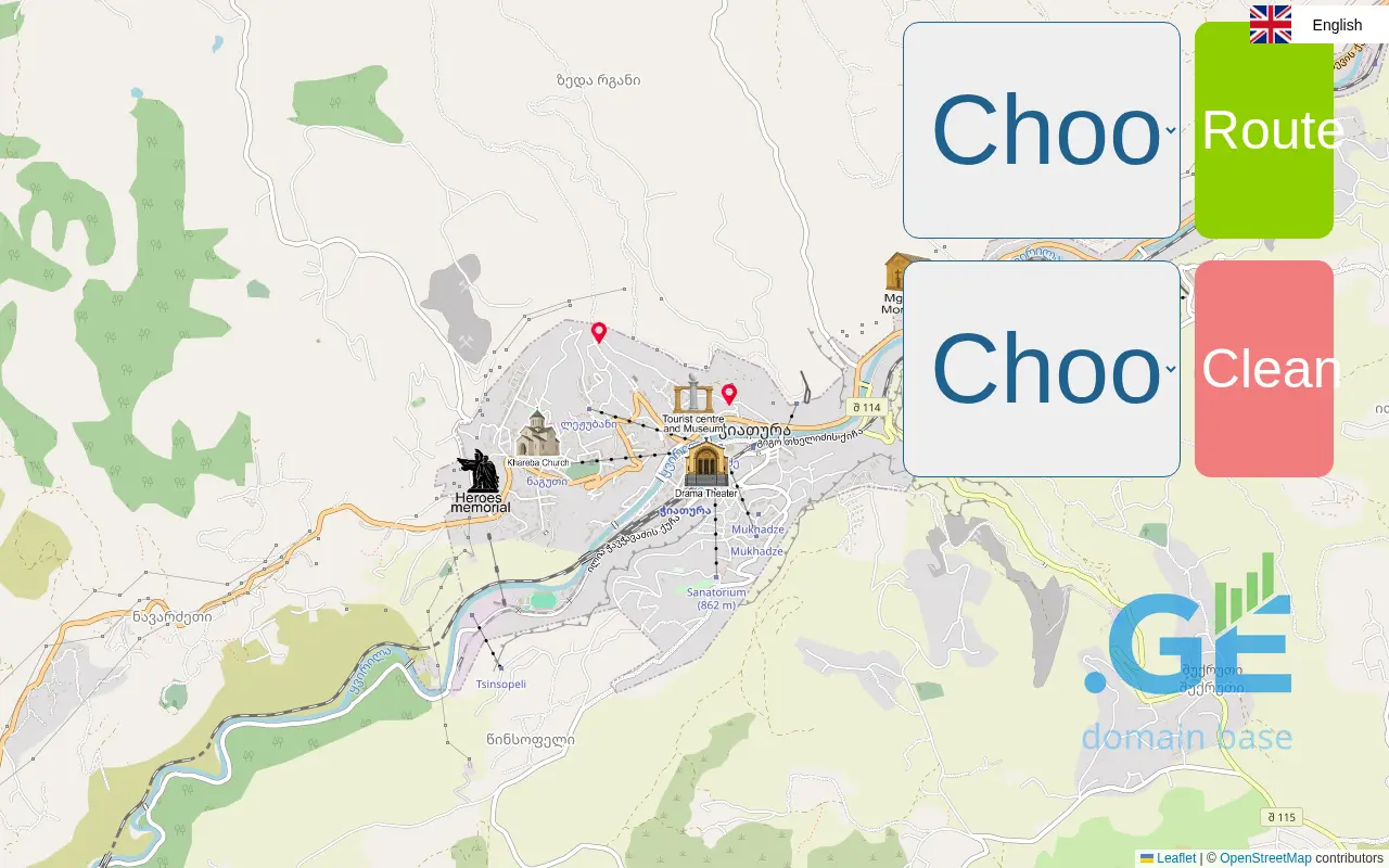 Screenshot of the site chiaturaguide.ge