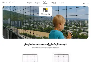 Screenshot of childsafetynet.ge