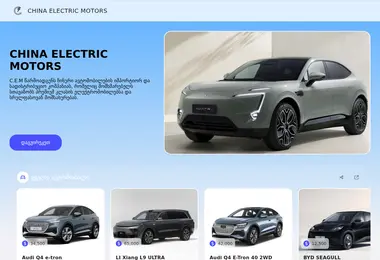 Screenshot of chinaelectricmotors.ge
