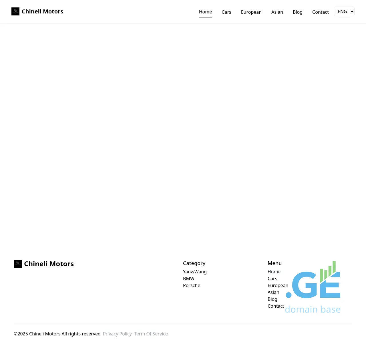 Screenshot of the site chineli-motors.ge