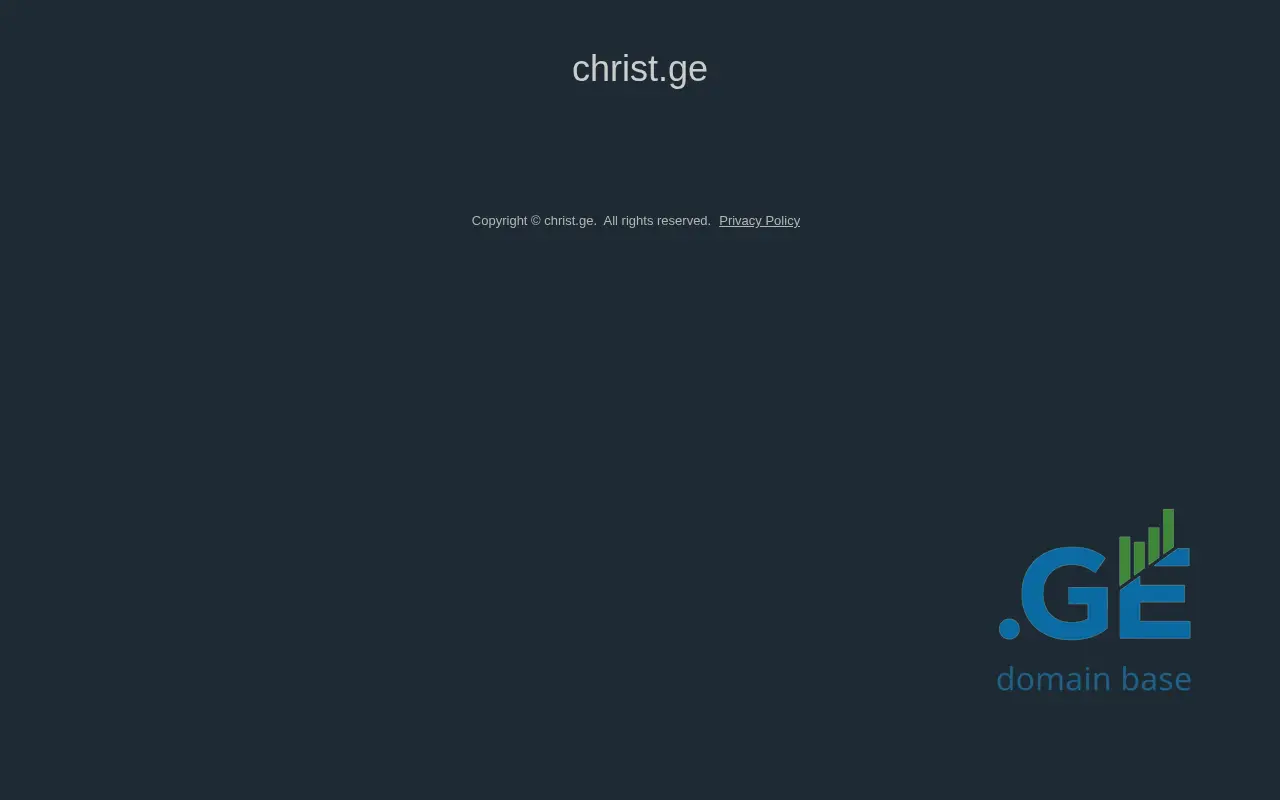 Screenshot of the site christ.ge