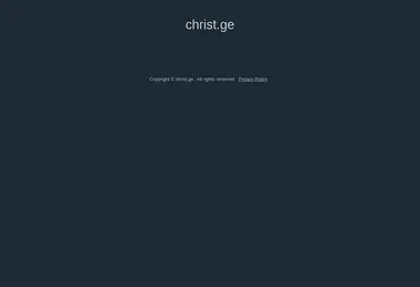 Screenshot of christ.ge